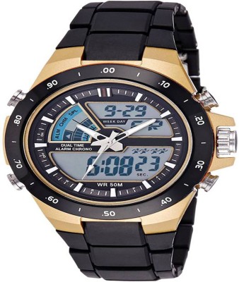 Gopal Retail Skmei 1016 Black Golden Watch For Men Watch Watch  - For Men   Watches  (Gopal Retail)