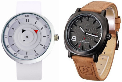 

Talgo New Arrival Red Robin Season Special RRWHRBRC8BK Curren Collection Festive Season Special Black Round Dial Brown Leather Strap & Black Round Dial Black Rubber Strep RRBKRBRC8BK Watch - For Boys
