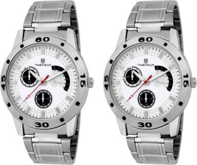 Timewear T10-160WDTGCH Pack of 2 Watch  - For Men   Watches  (TIMEWEAR)