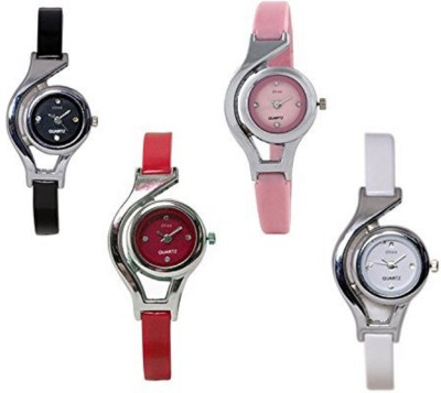 Talgo New Arrival Red Robin Season Special RRWCPKRDBKWH Special Collection World cup Pink Red Black White Colored Round Dial Rubber Strep RRWCPKRDBKWHPU Strep Watch  - For Girls   Watches  (Talgo)