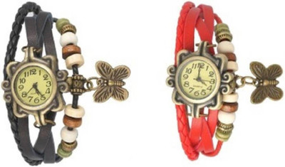 

Talgo New Arrival Festive Season Special TGDORIBRRD Multi color Round Dial Leather Dori Strap TGDORIBRRD Watch - For Girls