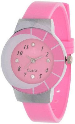 FabSale Pink Stylish Analouge Watch For Women And Girls Watch - For Girls
