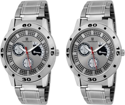 Timewear T9-159GDTGCH Pack of 2 Watch  - For Men   Watches  (TIMEWEAR)