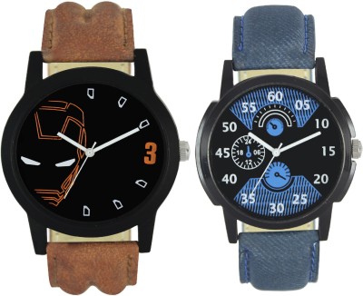 Codice Mens watches combo of 2 Boss123 Leather Strap Low Price Watch  - For Men   Watches  (Codice)