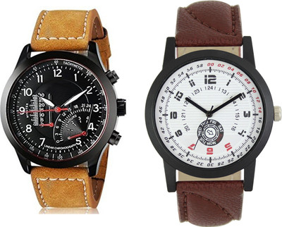 

Codice Mens watches combo of 2 CRNMTR109 Leather Strap Low Price Watch - For Men