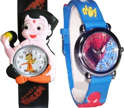 Fashion Gateway CHOTA BHEEM AND SPIDERMAN (Also best for Birthday gift and return gift for kids) Watch  - For Boys & Girls   Watches  (Fashion Gateway)