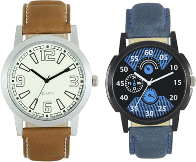 

Codice Mens watches combo of 2 Boss134 Leather Strap Low Price Watch - For Men
