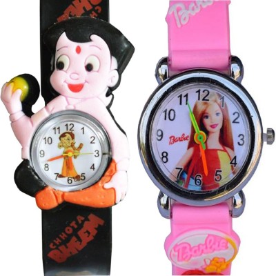 Fashion Gateway CHOTA BHEEM AND BARBIE (Also best for Birthday gift and return gift for kids) Watch  - For Boys & Girls   Watches  (Fashion Gateway)