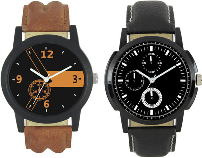 

Codice Mens watches combo of 2 Boss110 Leather Strap Low Price Watch - For Men