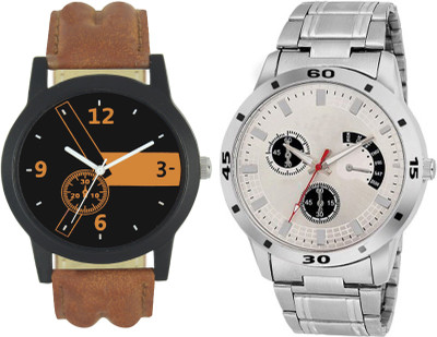 

Codice Mens watches combo of 2 Boss120 Leather Strap Low Price Watch - For Men