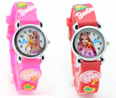 

FabSale PINK And RED Barbie Collection Watch For Small Children Watch - For Boys & Girls