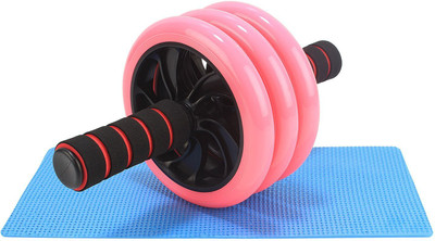 

FITSY Triple Wheel AB Roller with Knee Mat, 1 Piece, Pink Ab Exerciser(Pink)