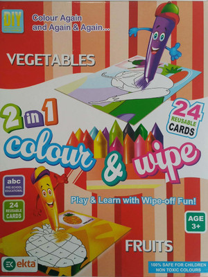 

HEER Color N Wipe Educational Learning For Your Kids With Wipe-off Fun (HCCD ENTERPRISE)