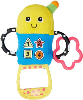 A The Safety First Peek-A-Boo Phone Baby Rattle Rattle(Multicolor)