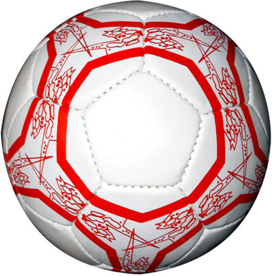 

IP Red Design Football - Size: (Pack of 1, Red, White;red