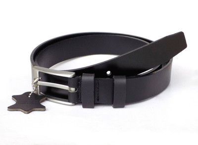 

czar enterprises Men Party, Formal Black Genuine Leather Belt
