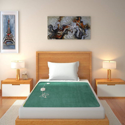 selective Plain Single Electric Blanket Aqau Green(1 Single Blanket) available at flipkart for Rs.849