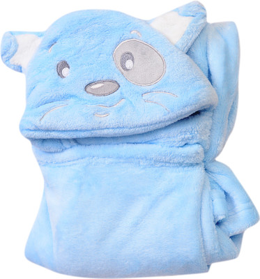 

Guchu Cartoon  Swadding Baby Blanket(Woollen Blend, Blue