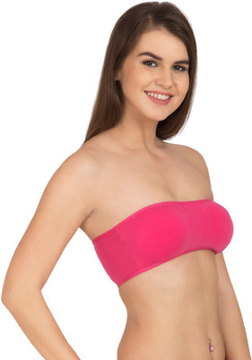 66% OFF on TRENDZINO by ?ActiveWear Active Base Bra Layer Bandeau Seamless  Tube Top Women Tube Lightly Padded Bra(Pink) on Flipkart