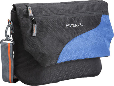 

PINBALL STYLO CAMERA SLING BAG Camera Bag(Black Blue Combo/Orange Lining)