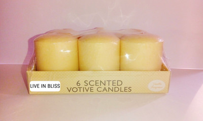 

Live In Bliss Vanilla Scented Votive (Pack of 6) Candle(Yellow, Pack of 6)