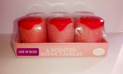 

Live In Bliss Strawberry Scented Votive (Pack of 6) Candle(Red, Pack of 6)