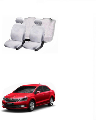 JMJW & SONS Cotton Car Seat Cover For Skoda Rapid(5 Seater)