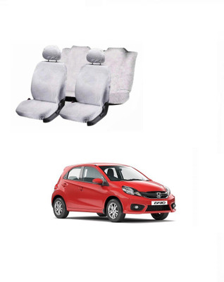 JMJW & SONS Cotton Car Seat Cover For Honda Brio(5 Seater)