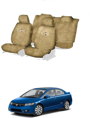 JMJW & SONS Cotton Car Seat Cover For Honda Civic(5 Seater)