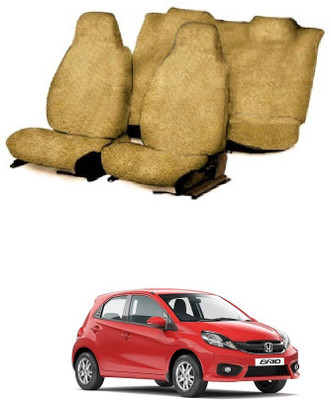 JMJW & SONS Cotton Car Seat Cover For Honda Brio(5 Seater)