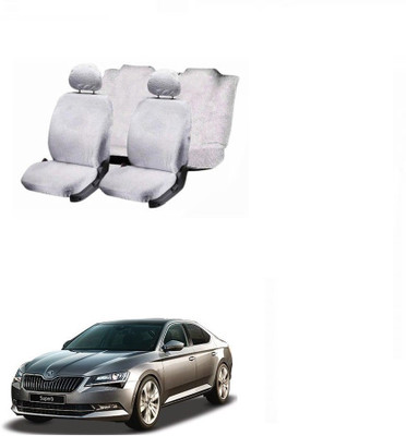 JMJW & SONS Cotton Car Seat Cover For Skoda Superb(5 Seater)