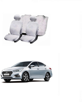 JMJW & SONS Cotton Car Seat Cover For Hyundai Fluidic Verna(5 Seater)