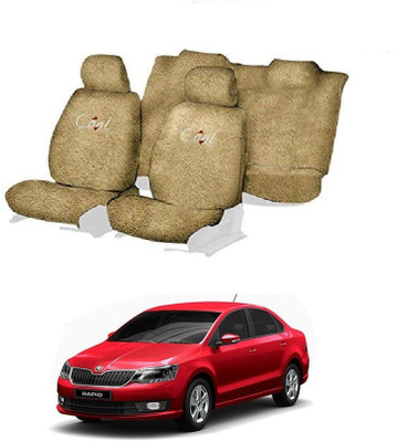 JMJW & SONS Cotton Car Seat Cover For Skoda Rapid(5 Seater)