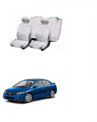 JMJW & SONS Cotton Car Seat Cover For Honda Civic(5 Seater)