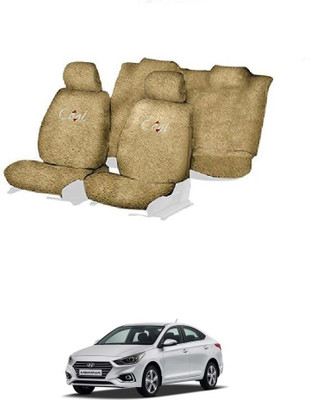 JMJW & SONS Cotton Car Seat Cover For Hyundai Verna(5 Seater)