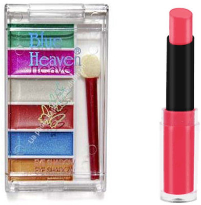 

Blue Heaven 6 IN 1 EYE SHADOW WITH GOSSIP LIPISTICK 08 (Set of 02)(Set of 2)