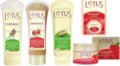 

Lotus Herbals Face Care Combo Pack 5pcs(Set of 1)
