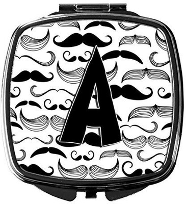 

Caroline's Treasures CJ2009-ASCM Letter A Moustache Initial Compact Mirror