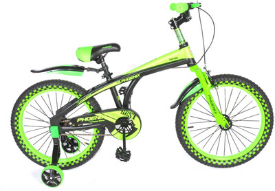 

Phoenix YMX20 Motor Bike For Kids 7-9yrs 20 T Recreation Cycle(Single Speed, Multicolor), Black;green