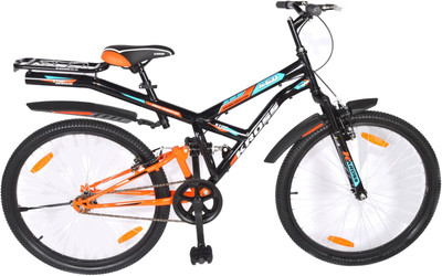 

Kross K60 Dual Suspension 2018 Bike For Adults 26 T Mountain Cycle(Single Speed, Multicolor), Black