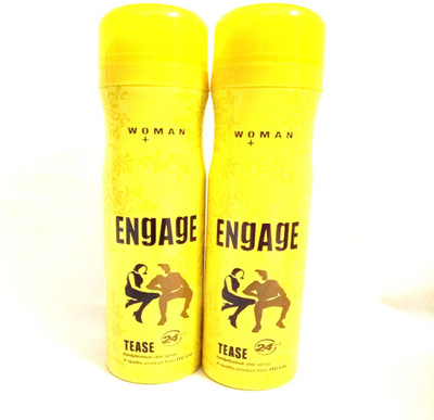 

Engage Tease Deodorant Spray - For Women(300 ml, Pack of 2)
