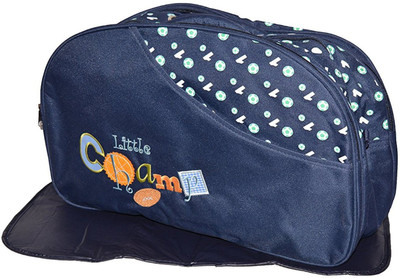 

Baby Bucket Multi Embroidery And Print Diaper Bag with Diaper Changing Mat Diaper Bag(Blue)