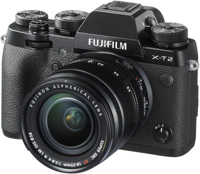 FUJIFILM X-T2 with 18-55 mm F2.8-4.0 R LM OIS Lens Mirrorless Camera Kit(Black)