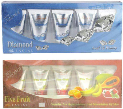 

My Aroma Diamond Five Fruit Tube Facial Kit 480 g(Set of 2)
