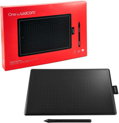 WACOM One By CTL-472/K0-CX 6 x 3.7 inch Graphics Tablet(Black, Red) available at flipkart for Rs.3850