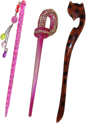 

Chanderkash combo of juda sticks Bun Stick(Multicolor)