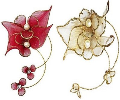 

Confidence Hair Accessories Collection Women Hair Clips(Pink+Golden) Hair Accessory Set(Pink, Gold)