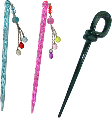 

Sanskruti Online combo of juda sticks Bun Stick(Multicolor)