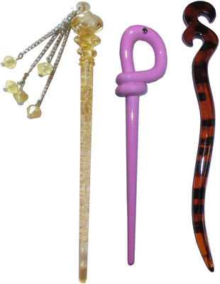 

Majik 3 Different combo of juda sticks Bun Stick(Multicolor)