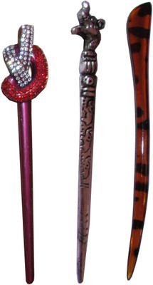 

ELV 7-in-1-hair combo of juda sticks Bun Stick(Multicolor)